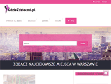 Tablet Screenshot of gdziezdziecmi.pl